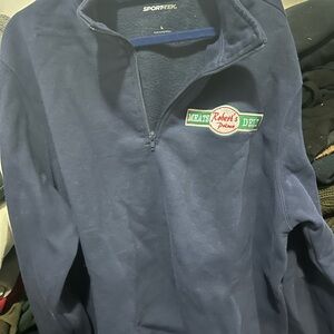 Sport-Tek Men's Navy Zip-Up Sweater